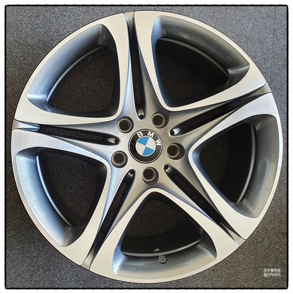 [전주 휠복원 첨단타이어] BMW520d 순정17인치->19인치 인치업!(BMW 6시리즈 순정19인치 복원휠+ / 전주