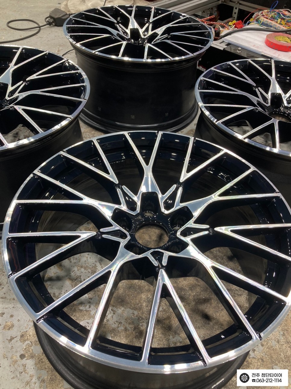 [전주김제 휠복원 첨단타이어] BMW M2 788M 19인치 순정 무광컷팅 -> 블랙유광 다이아몬드컷팅 휠도색 튜닝 광주대전휠복원 군산휠복원,충남충북휠복원,서천대천휠복원,여수목포휠 / 전주