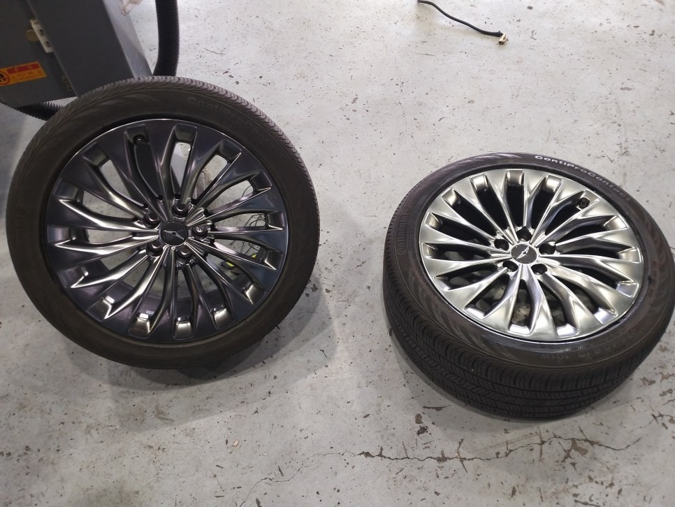 [첨단타이어] 제네시스 EQ900 터빈휠 19인치 고스트크롬 휠복원 작업후기 -전주휠복원,전주 휠복원,전주 휠수리,전주 휠용접,익산 휠복원,군산 휠복원,전북 휠복원 / 전주