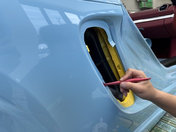 오산 평택 랩핑 포르쉐 박스터 718 GTS 4.0 고광택 전체 랩핑 요트 블루 컬러