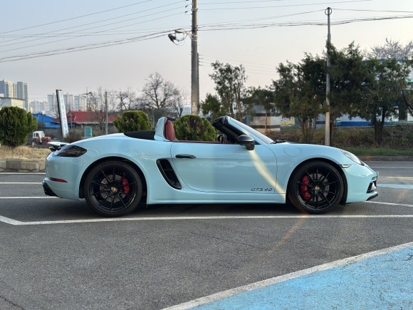 오산 평택 랩핑 포르쉐 박스터 718 GTS 4.0 고광택 전체 랩핑 요트 블루 컬러