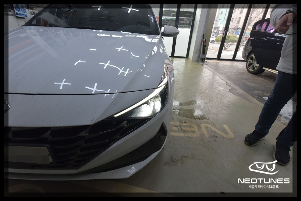 아반떼 CN7 필립스 인증 LED전조등 교체 / 용인 처인구, 이천