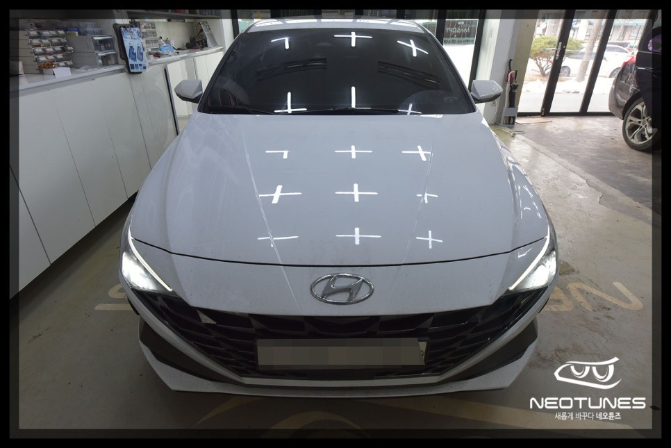 아반떼 CN7 필립스 인증 LED전조등 교체 / 용인 처인구, 이천