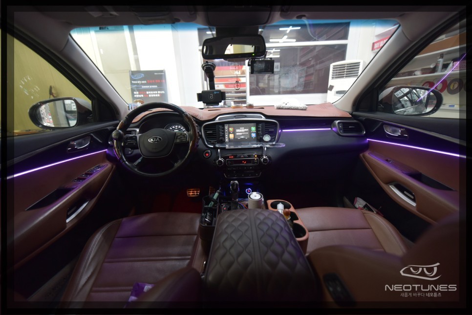 올뉴쏘렌토UM 히든타입 RGB엠비언트 / 안드로이드셋탑 T박스 장착 / 용인 처인구, 이천