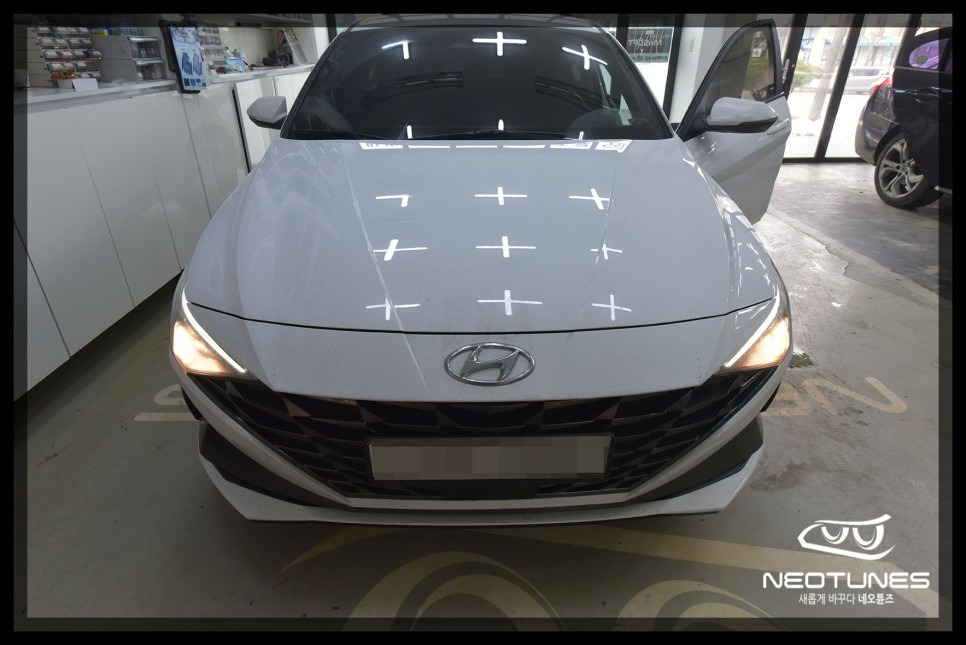 아반떼 CN7 필립스 인증 LED전조등 교체 / 용인 처인구, 이천