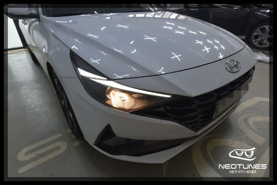 아반떼 CN7 필립스 인증 LED전조등 교체 / 용인 처인구, 이천