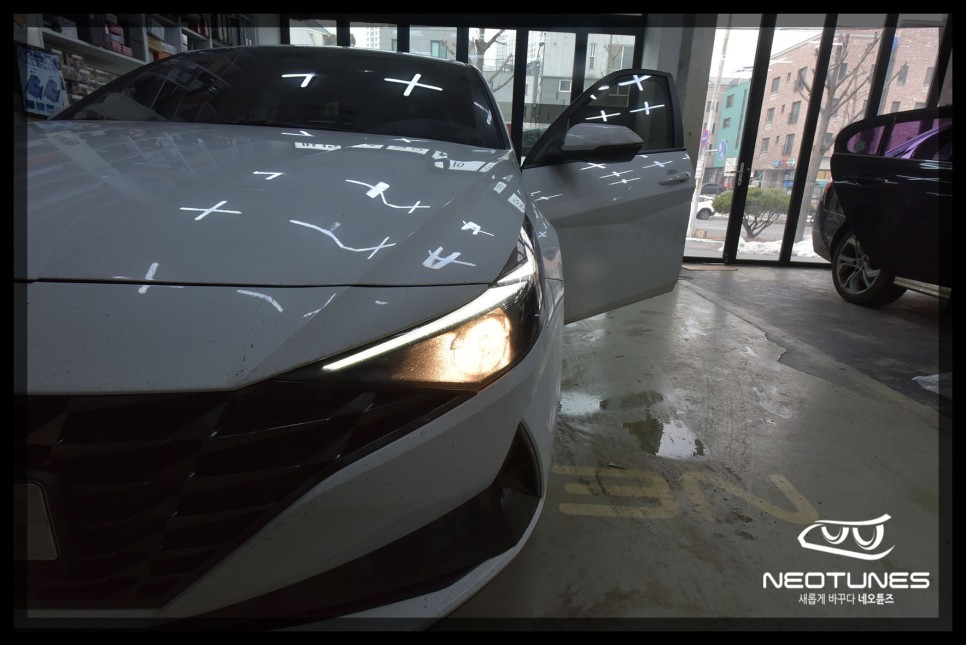 아반떼 CN7 필립스 인증 LED전조등 교체 / 용인 처인구, 이천