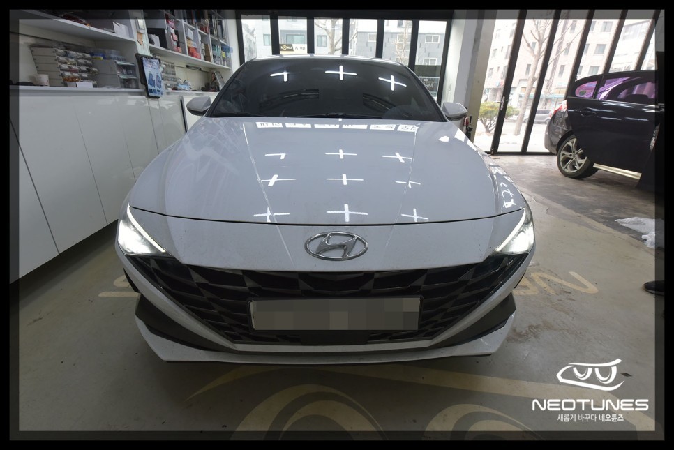 아반떼 CN7 필립스 인증 LED전조등 교체 / 용인 처인구, 이천