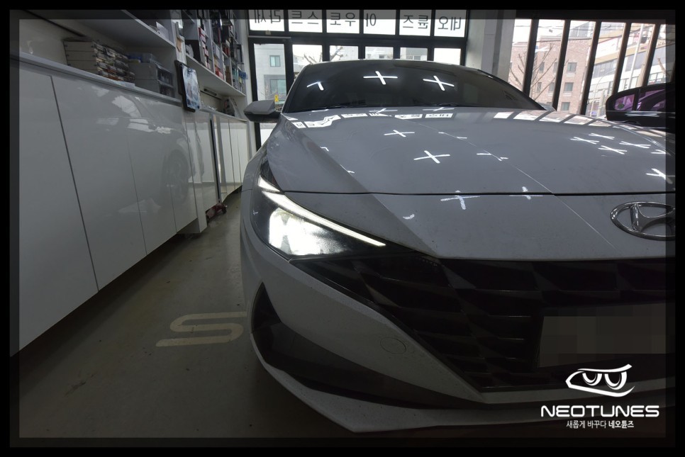 아반떼 CN7 필립스 인증 LED전조등 교체 / 용인 처인구, 이천