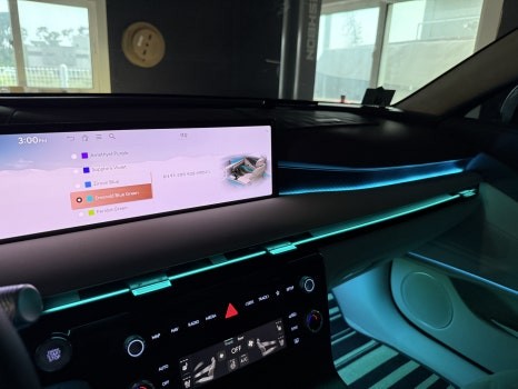 G80페리 순정연동 엠비언트 라인 추가 시공으로 느낌있게 시공 해드렸습니다 / 천안시 동남구