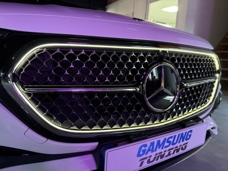 W214 E클래스 자동차 검사시에도 문제없는 순정 코닉글로우 그릴 시공 / 천안시 동남구