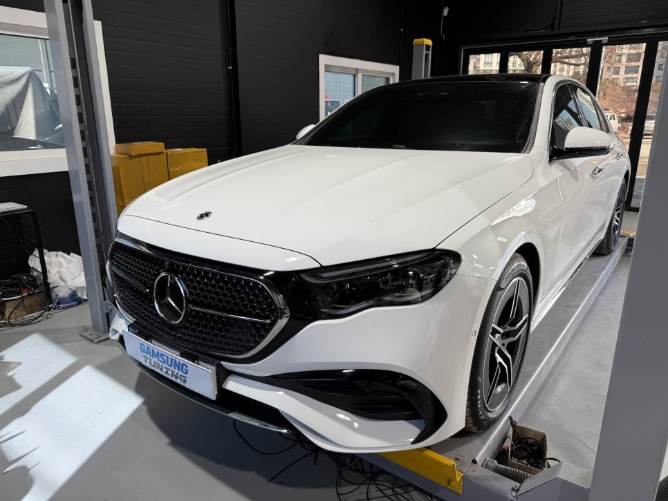 W214 E클래스 자동차 검사시에도 문제없는 순정 코닉글로우 그릴 시공 / 천안시 동남구