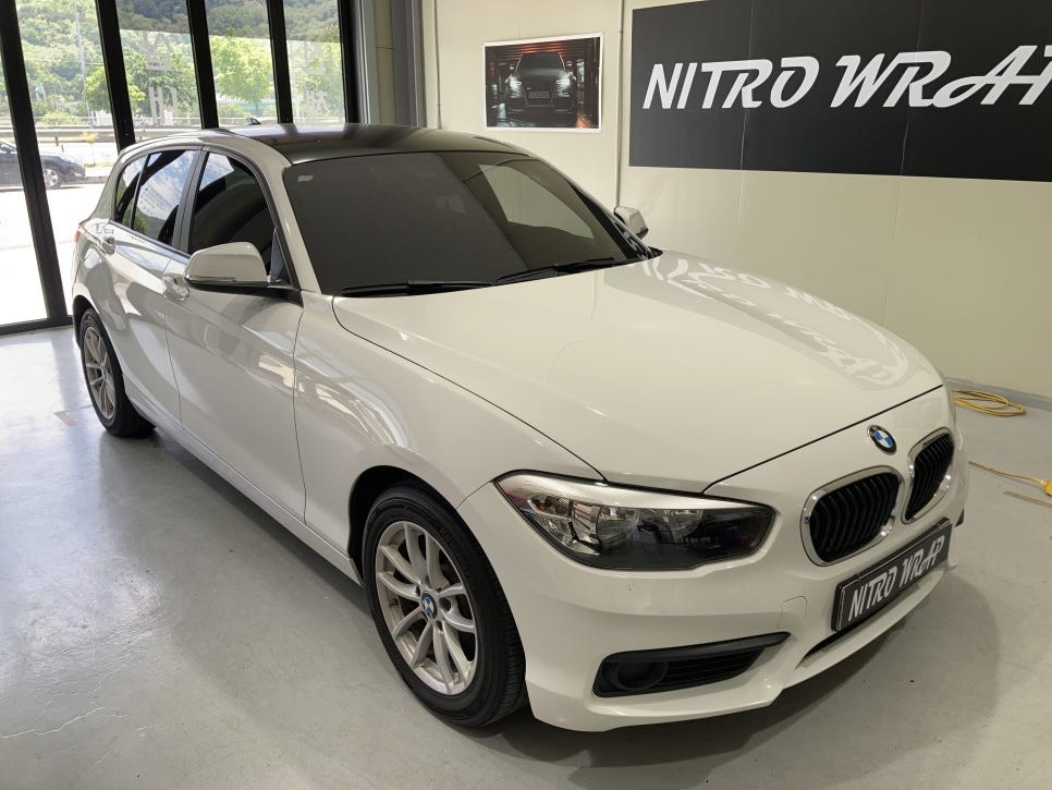 bmw 118d 루프스킨 래핑 제거 구미 랩핑 니트로