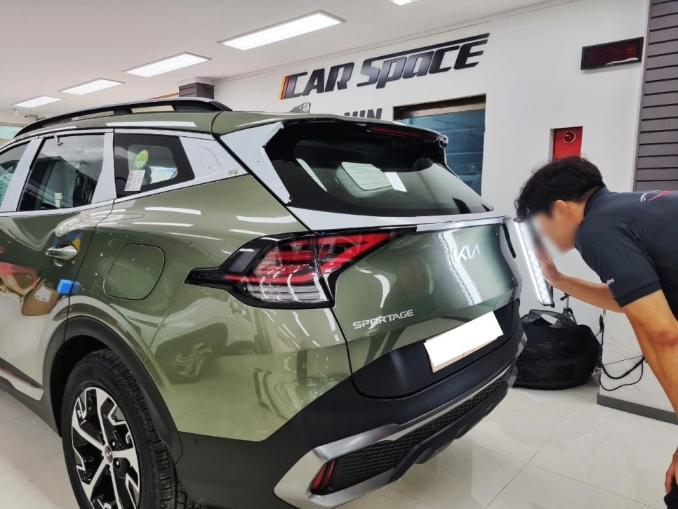 신형 스포티지, 정글 우드 그린 실물 느낌 그리고 발견된 하자 / 대구 달서구 이곡동