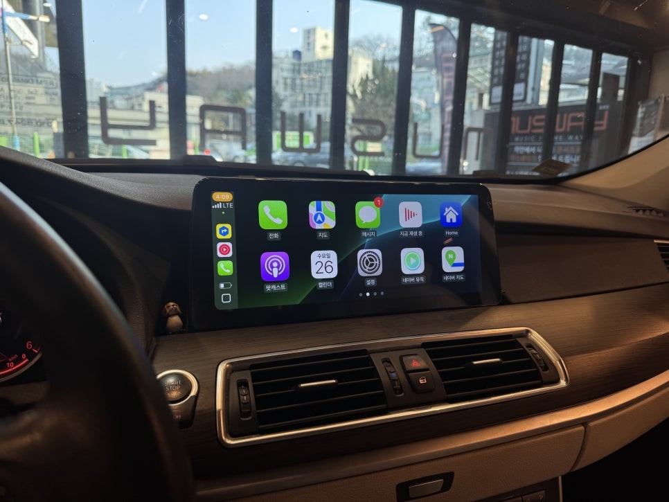 김해 안드로이드올인원 BMW F07 5GT 네비게이션교체 시공기 / 구로동