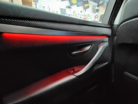 [브로모터스]BMW 520D F10 비노출 무빙 엠비언트 / 엠비언트 LED 라이트 실내 무드등 튜닝 / 경남 거제, 통영, 창원