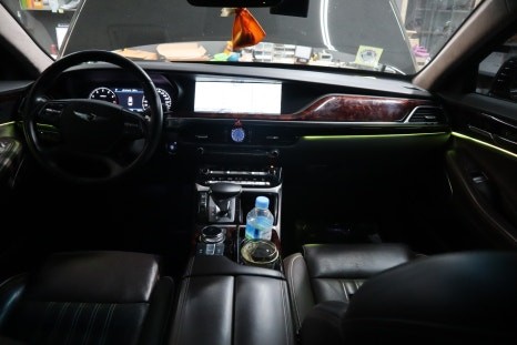 [브로모터스]제네시스 eq900 비노출 무빙 앰비언트/엠비온트 무드램프 튜닝 / 경남 거제, 통영, 창원