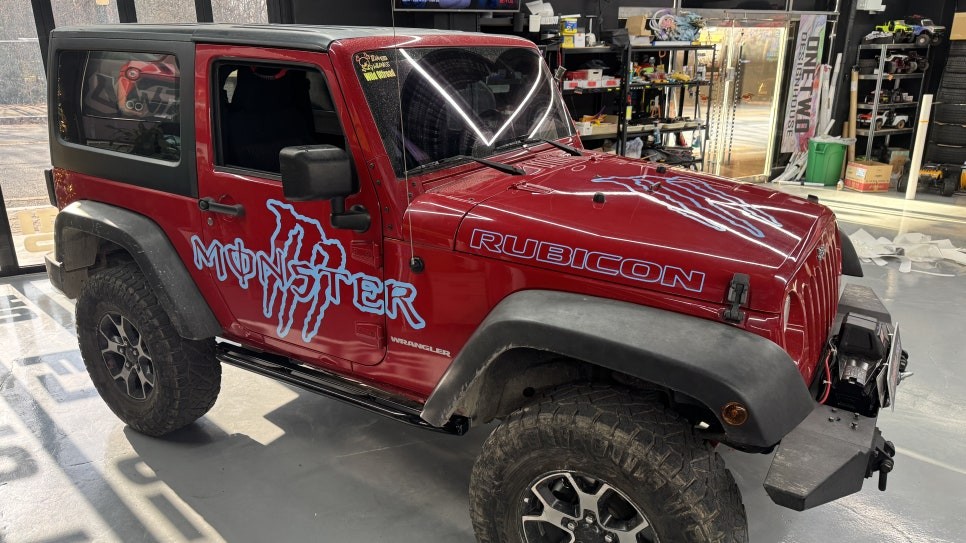 [안산 랩핑] Jeep 랭글러 오프로드 커스텀 몬스터 데칼 2 / 경기 안산