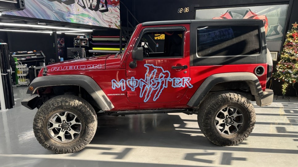 [안산 랩핑] Jeep 랭글러 오프로드 커스텀 몬스터 데칼 2 / 경기 안산