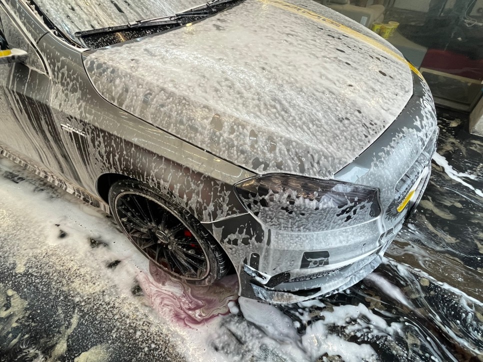 경기남부 / [안산랩핑] 벤츠 A45 AMG 라이트블루 전체랩핑 시공 ! / 안산시 상록구 일동 / 시흥.안산