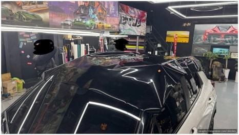[안산랩핑] 쉐보레 트레일블레이저 투톤랩핑 BB WRAP 고광택 블랙 고광택 잘하는 곳 / 경기 안산