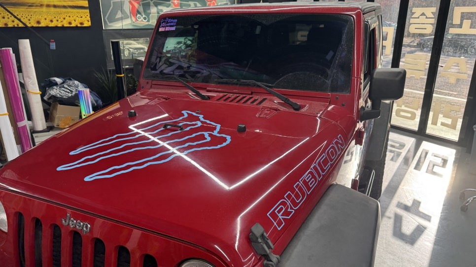 [안산 랩핑] Jeep 랭글러 오프로드 커스텀 몬스터 데칼 2 / 경기 안산