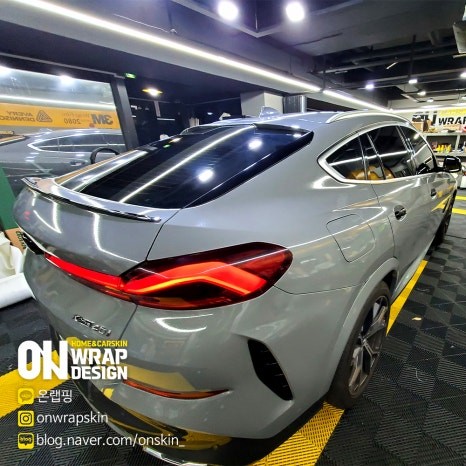 부천랩핑샵, BMW X6 전체랩핑, BMW 랩핑전문/사고차량 퍼티작업,에이버리 락그레이 재시공,완벽하게 변신하기!!!