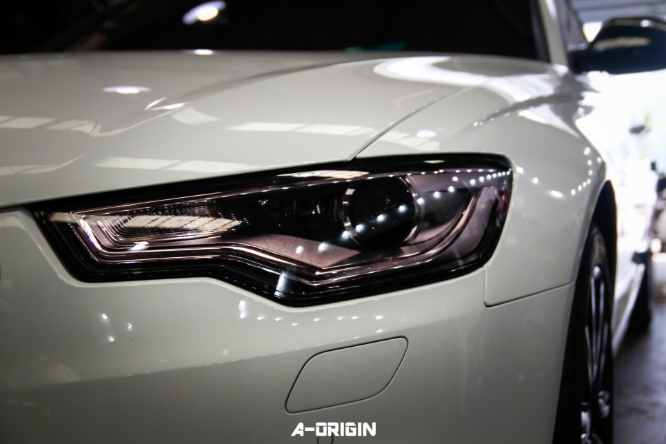 [ 서울랩핑 - 에이오리진 ] 아우디 A6 라이트필름 시공 PPF 라이트보호필름 35% / 안산,시흥,화성