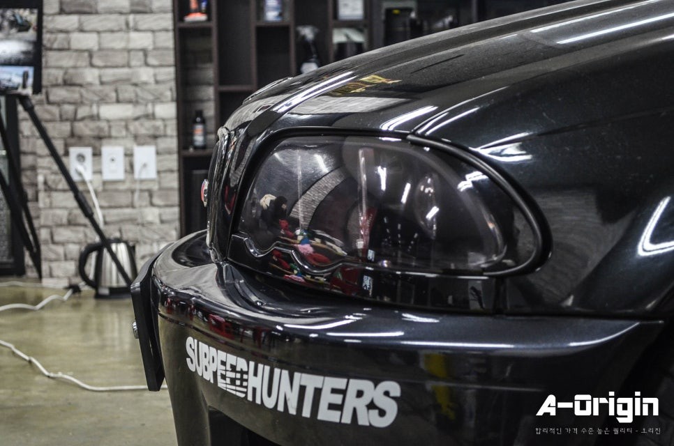 [광명 오리진] BMW E46 3시리즈 앞,뒤 라이트보호필름 시공 / 안산,시흥,화성