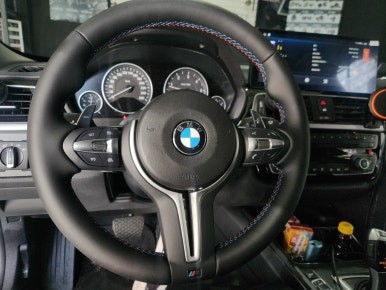 대구 BMW 안드로이드 올인원+M핸들 세트, 블랙박스+보조배터리 세트 F30 320D
