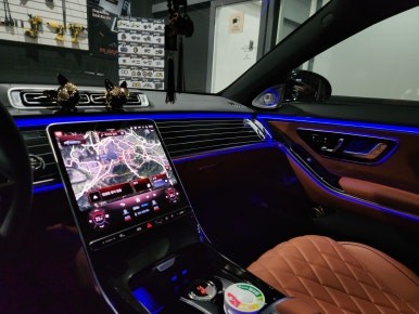 대구 벤츠 W223 S클래스 액티브 엠비언트, 루프 부메스터, 4D 전동트위터, 피아노 트림