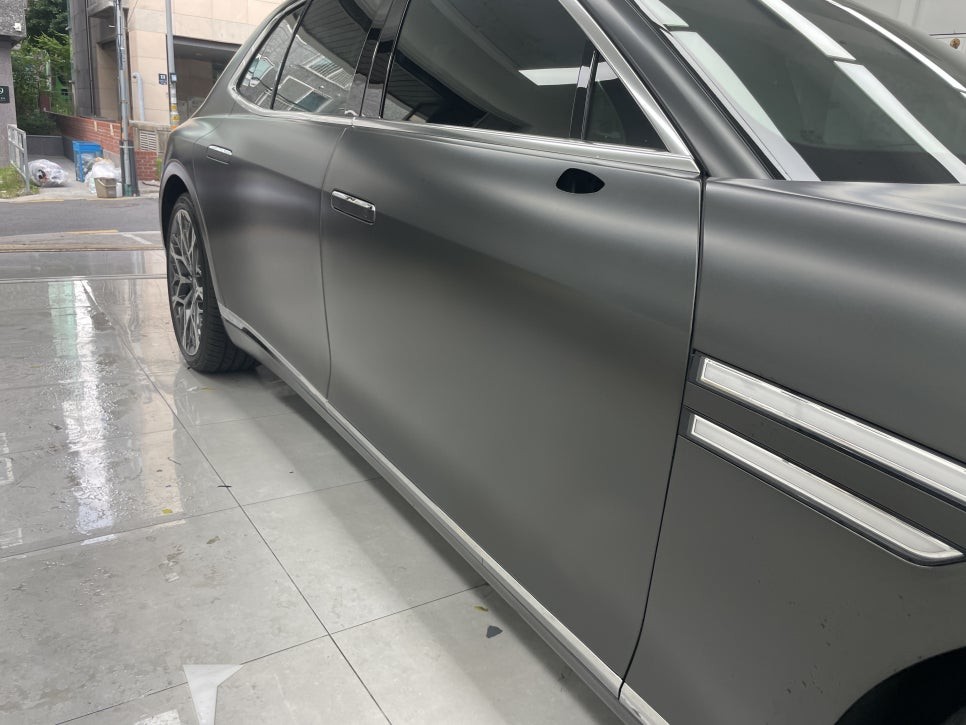 송파 PPF 무광에 무광! 제네시스 G90 무광도색차량 관리걱정 끝 / 서초, 강남, 양재