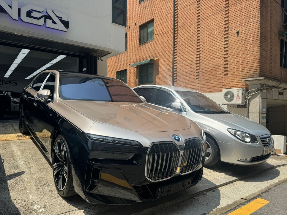 송파 랩핑 750e 투톤 듀오톤 라이트베이지 순정같은 이유 / 서초, 강남, 양재