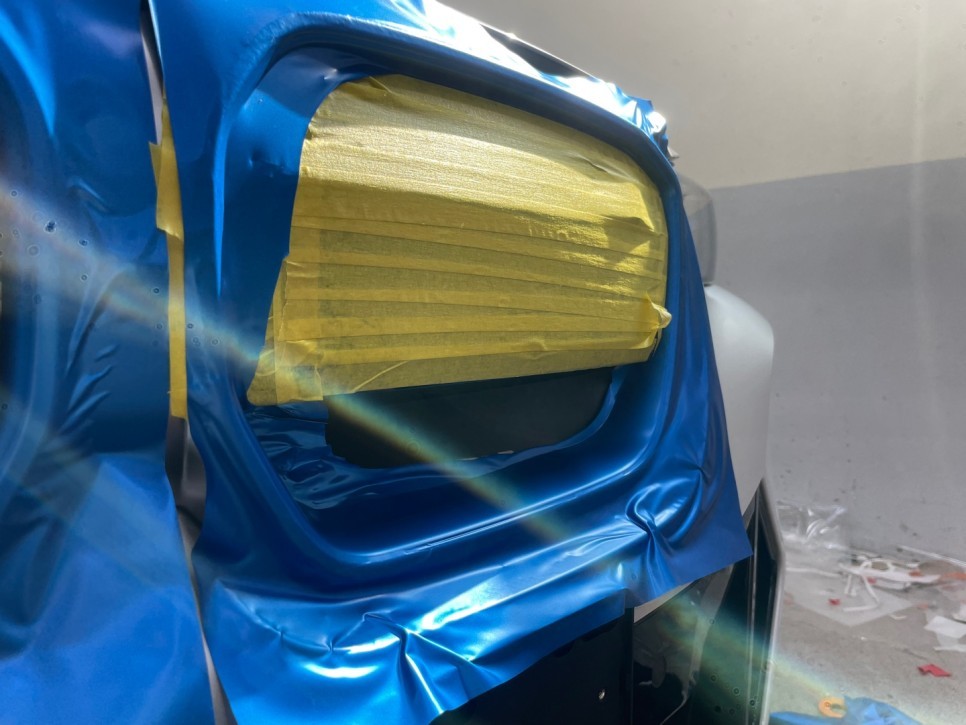 잠실 랩핑 BMW iX3 부분 랩핑, 전기차 느낌 확 살리기 / 서초, 강남, 양재