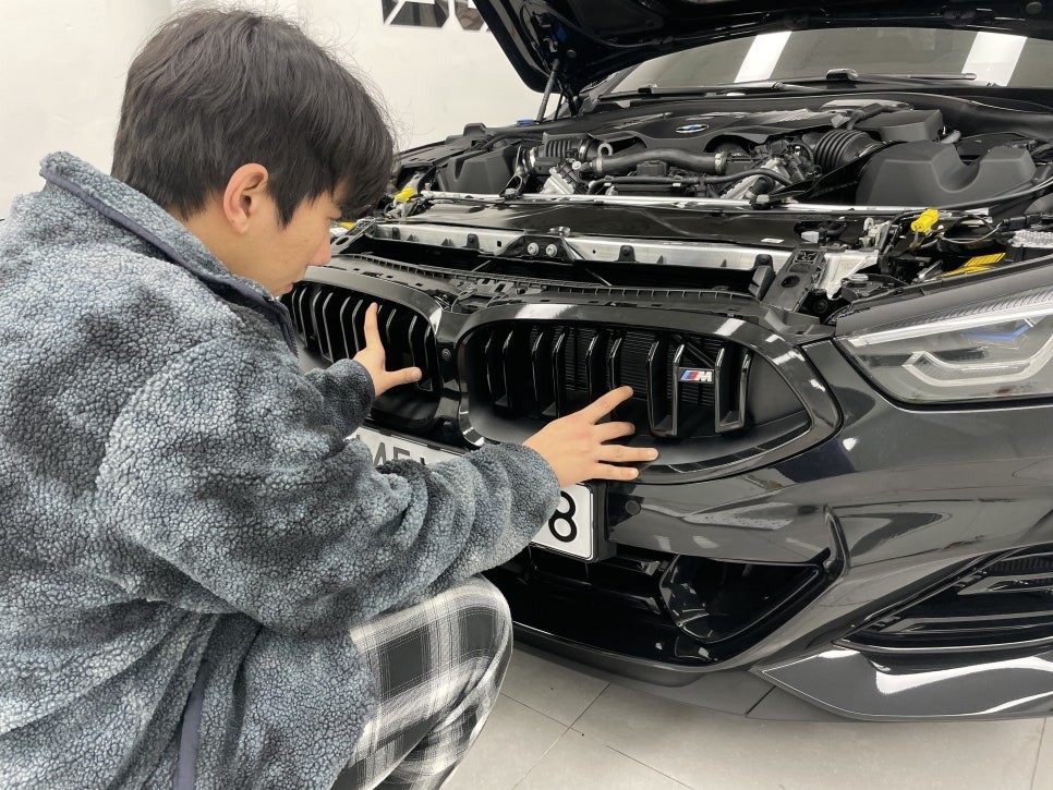 용산 실내PPF 와 크롬죽이기, BMW M850i 아워링스에서 어떻게? / 서초, 강남, 양재