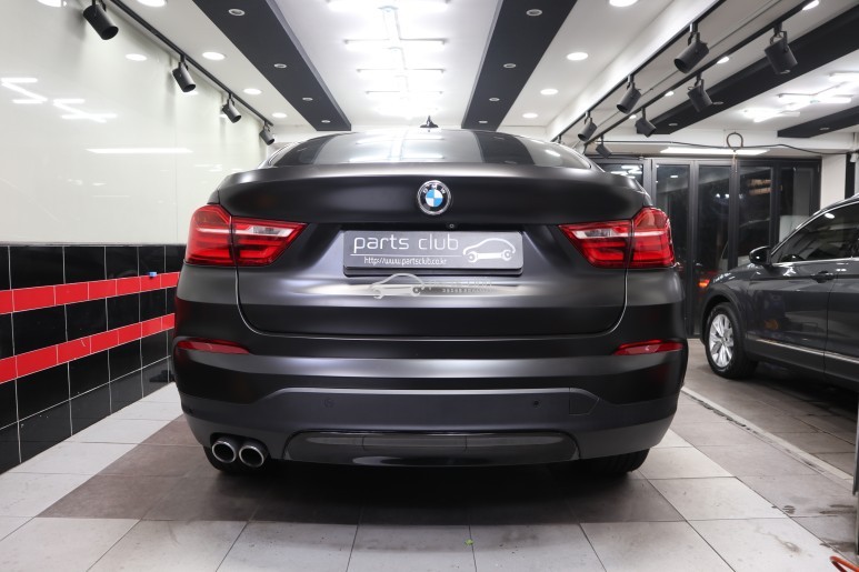 [파츠클럽] BMW F26 X4 사틴블랙 전체랩핑으로 색상 바꾸기 휠도색까지 / 서울 양천