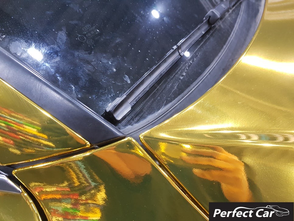 광명랩핑샵,시흥랩핑샵,부천랩핑샵,구로구랩핑샵,신림랩핑샵 어디서든 방문하기가 쉬운 퍼팩트카에서 아우디 A7 RS7룩 레드크롬에서 골드크롬으로 변신한 시공기. / 경기 시흥