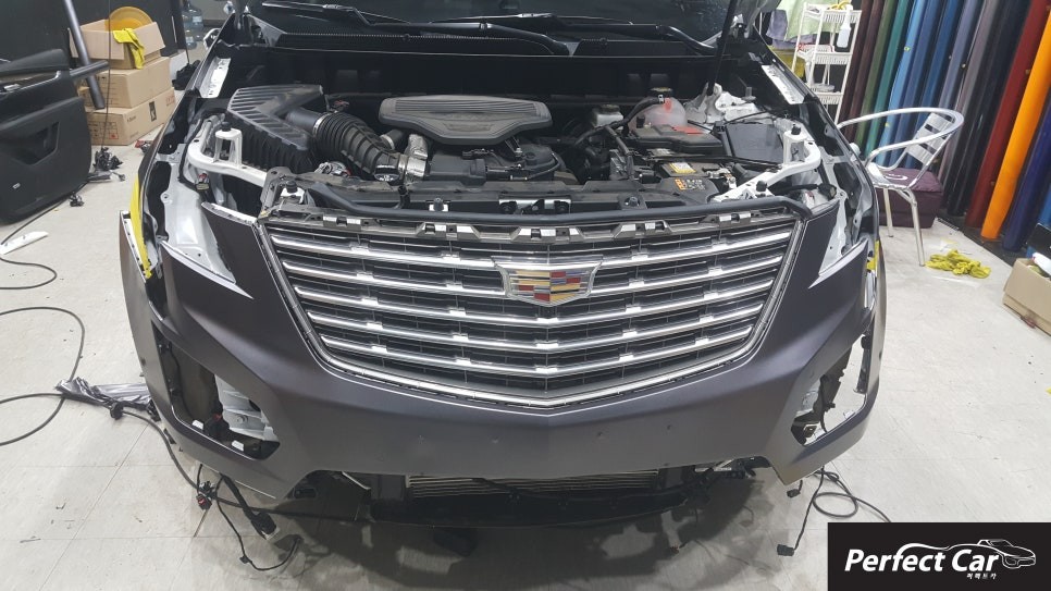 시흥,부천자동차래핑 광명 랩핑전문샵 부천,인천,안산,안양에서도 접근하기가 쉬운 퍼펙트카에서 XT5 사틴다크그레이 전체랩핑,루프스킨 완벽하게 시공 받고가세요~ / 경기 시흥