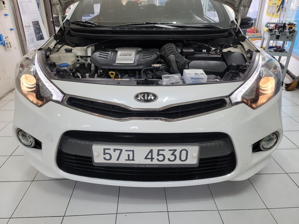 K3 쿱 인증 LED 헤드램프 전조등 장착으로 야간 운전 개선하기[울산 패스트카]