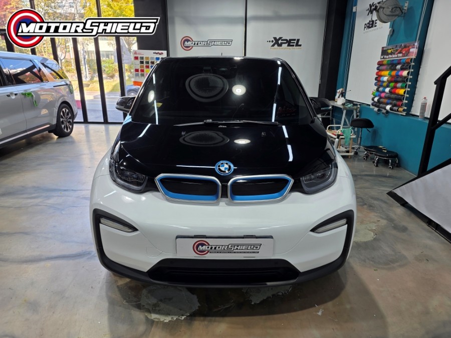 대전 모터쉴드 PPF, BMW i3 전체 투톤 랩핑 완벽 가성비 시공 후기(화이트, 블랙) / 대전 유성