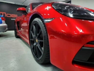 부산랩핑 - 차 바꾸지 말고 랩핑하자! 고광택 전체랩핑으로 포르쉐 박스터 새차 느낌 완성 / 부산 해운대구