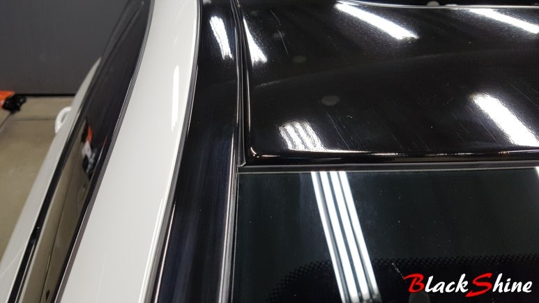 [울산루프스킨][울산랩핑] BMW 520d 블랙유광 루프스킨 시공 / 울산광역시 남구