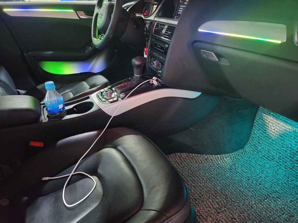 아우디 A3 A4 A5 엠비언트 튜닝, 실내 감성 살리는 비노출 방식 / 인천 남동구