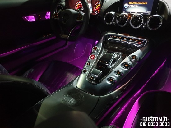 벤츠 AMG GTS 엠비언트 라이트 비노출 순정형 무드등 실내 튜닝!