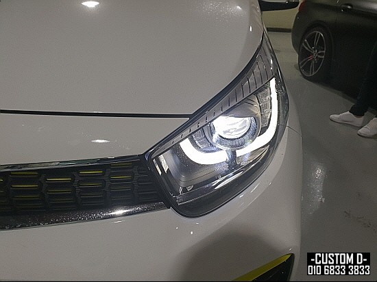 2018 더뉴모닝 헤드라이트/안개등/실내등 LED전구교체 튜닝으로 시야확보!/H4/H8/T10/RGB풋등 / 인천 남동구