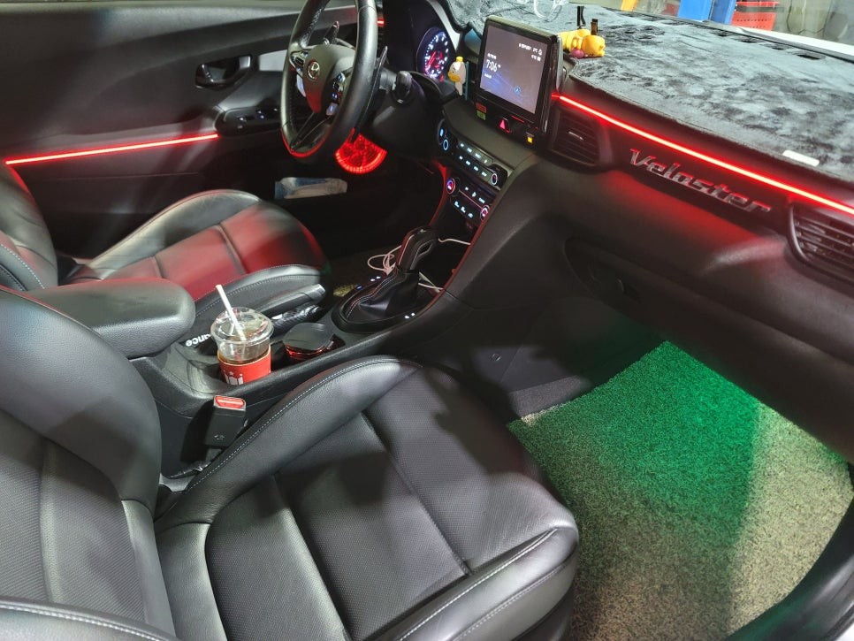 아크릴 매립 벨로스터 js 엠비언트 라이트 튜닝 / 인천 남동구