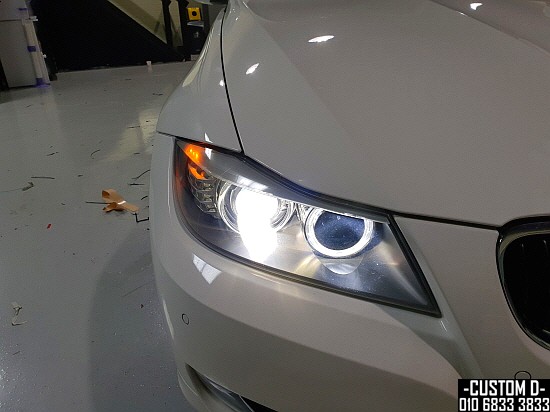 BMW E90 320D 엔젤아이 LED링마커 6000K 화이트 전구 교체로 드레스업 튜닝! / 인천 남동구