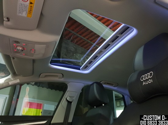 아우디 A5 실내 LED 무드등 튜닝! RGB 가변 썬루프등 시공 / 인천 남동구