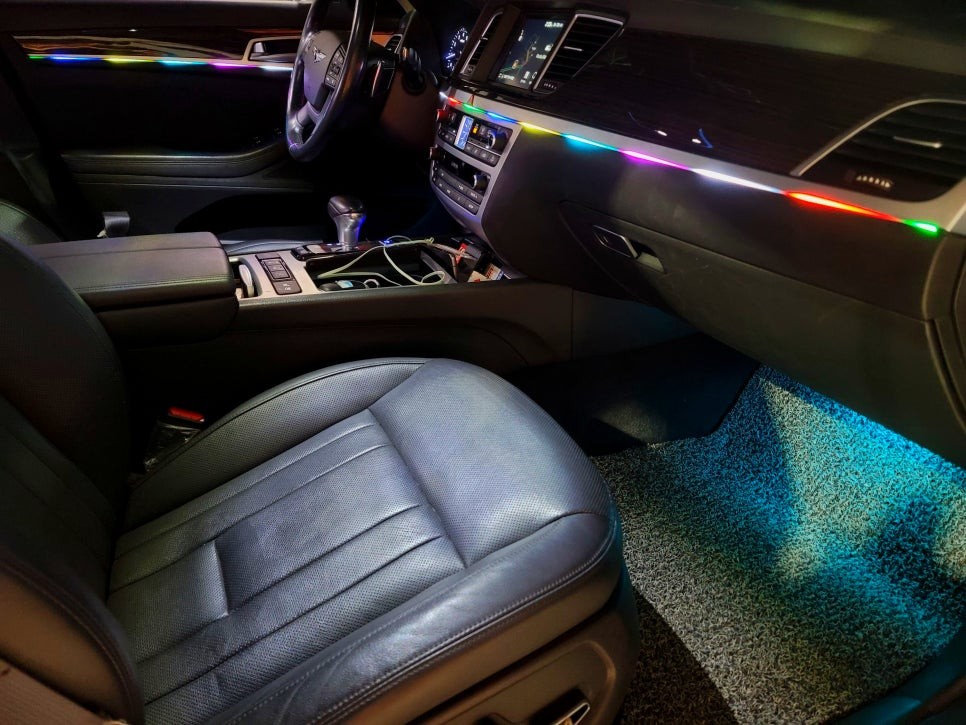 제네시스 G80 엠비언트 무드등 튜닝 추천하는 이유 / 인천 남동구