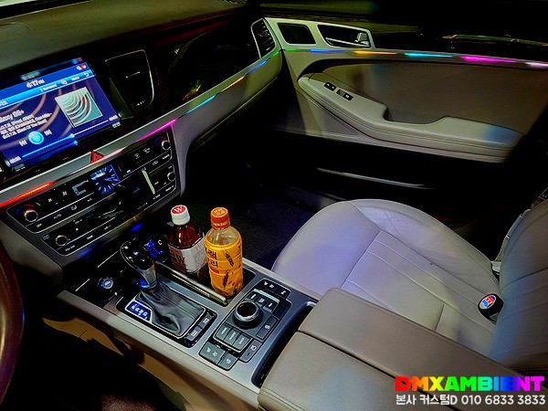 제네시스 DH 엠비언트 dmx 무빙 모션 시공! 인천 김포 시흥 비노출 무드등 튜닝샵 / 인천 남동구